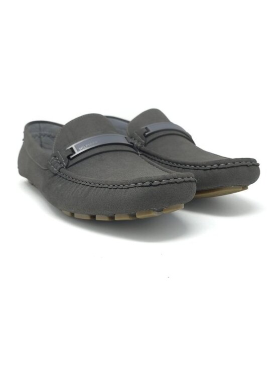 Tommy Hilfiger Atino Medium Dark Gray Slip-On Driving Loafers 11M main image 9